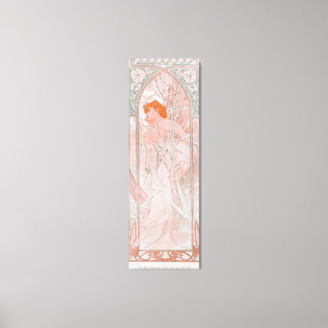 Reverie du Soir (1899) von Alphonse Mucha Leinwanddruck (Vorderseite)