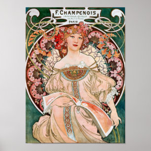 Reverie von Alphonse Mucha Poster