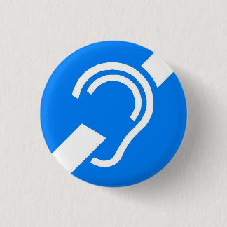 Revers-Button - internationales taubes Symbol Button