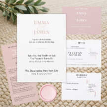 Reverse Blush Et-Zeichen Hochzeit | Save the Date