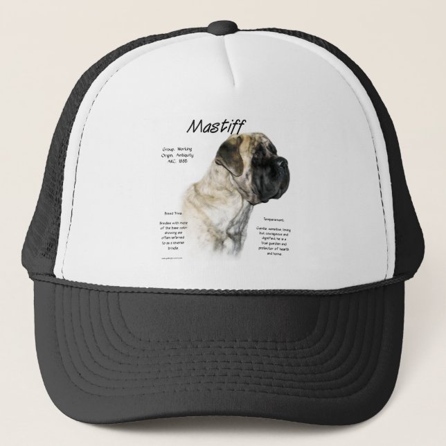Reverse Brindle Mastiff History Truckerkappe (Vorderseite)