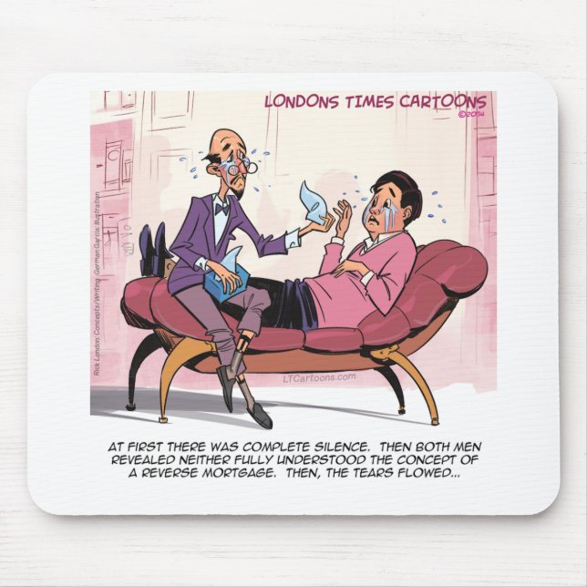 Reverse Hypothekentherapie Funny Mousepad (Vorne)