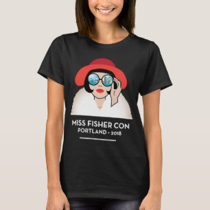 Reverse Miss Fisher Con Art - für dunkle Kleidung T-Shirt