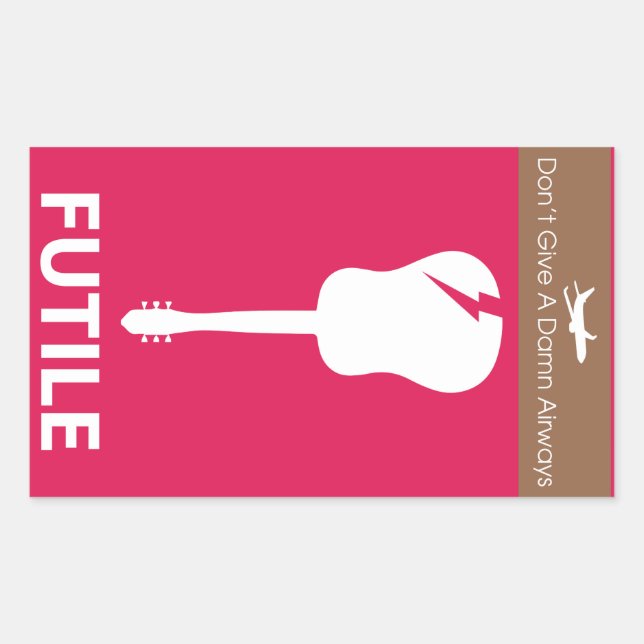 Reverse Psychology Fragile Sticker (Vorderseite)