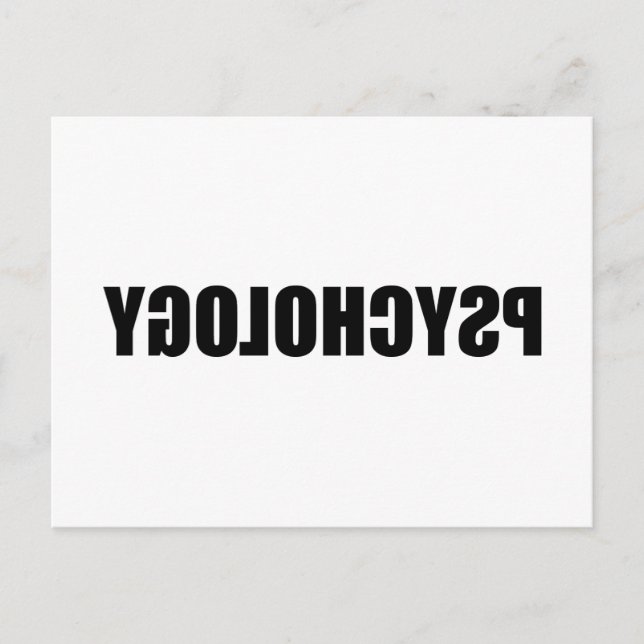 Reverse Psychology Postkarte (Vorderseite)