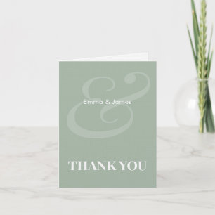REVERSE Sage Ampersand Hochzeit Dankeskarten Dankeskarte