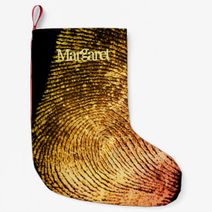 Reversed Loop Fingerprint Small Christmas Stocking Kleiner Weihnachtsstrumpf
