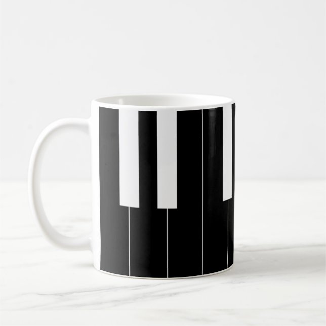 Reversed Piano Keys Kaffeetasse (Links)