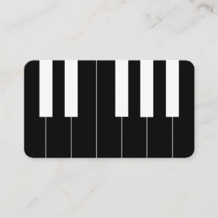 Reversed Piano Keys Visitenkarte