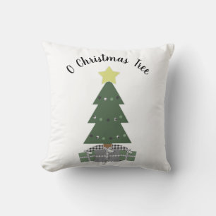 Reversible Bauernhof Weihnachten Erntedank Grün Kissen