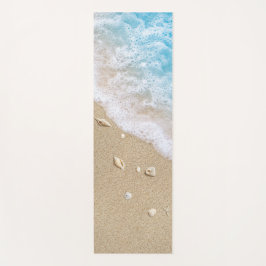 Reversible Blue Beach Waves Yoga Mat Yogamatte