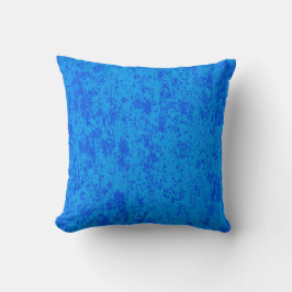 Reversible Blue Textured Pillow Kissen