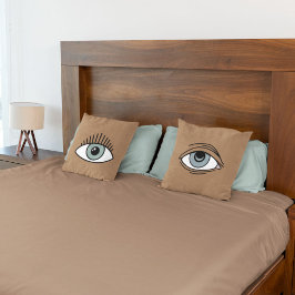 Reversible Eye Motion Awake & Tired Funny Bedroom  Kissen