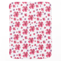 Reversible Floral Baby Blanket