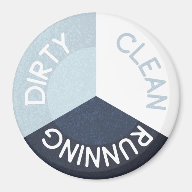 Reversible Geschirrspülmaschine Navy Blue Clean Di Magnet (Vorne)