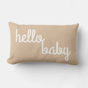 Reversible Hello Baby Lendenkissen