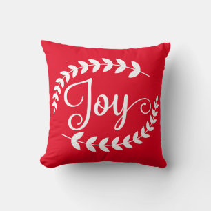 Reversible Joy Christmas Kissen