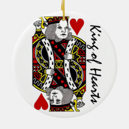 Reversible King of Hearts Ornament