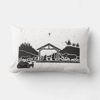 Reversible Krippe Throw Kissen