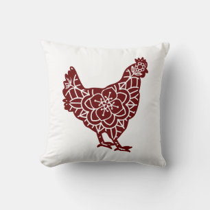 Reversible Mandala Chicken Kissen