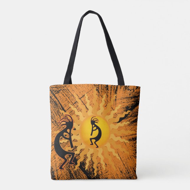 Reversible Native American Kokopelli Tasche (Rückseite)