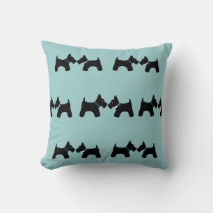 Reversible Scottie Dogs Kissen