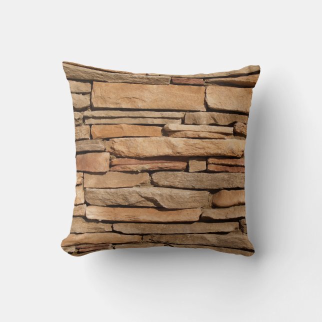 Reversible Tan Stones Pillow Kissen (Vorderseite)