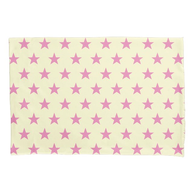 Reversible Vanilla und Rosa Kissenbezug (Vorderseite)