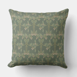 Reversible William Morris Vintag BlackBerry Kissen