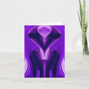 Rêves arc-en-ciel violet 3D, Alien