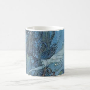 Rêves bleus profonds Mug Vintage de sirène