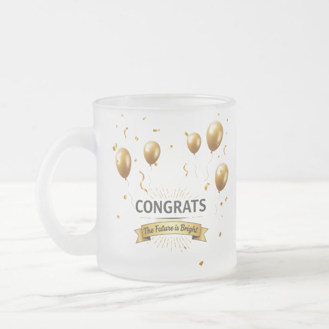 Rêves célestes - Mug de graduation givrée (10oz) (Gauche)