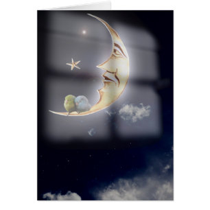 Rêves doux et bonne nuit de sommeil carte d'oiseau