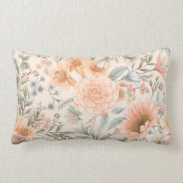 Rêves Fleurs Pays Lumbar Lisse Oreiller