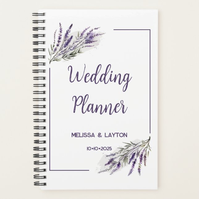 Rêves Lavender : Wedding planner personnalisable (Devant)