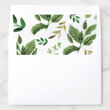 Revêtement d'enveloppe de verdure et de feuille