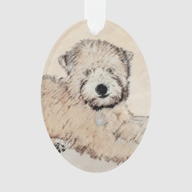 Revêtu doux Roue Peinture Terrier Art original (devant)