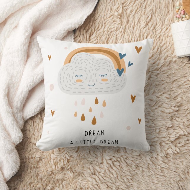 Rêvez un petit rêve coussin de nom personnalisé (Couverture)