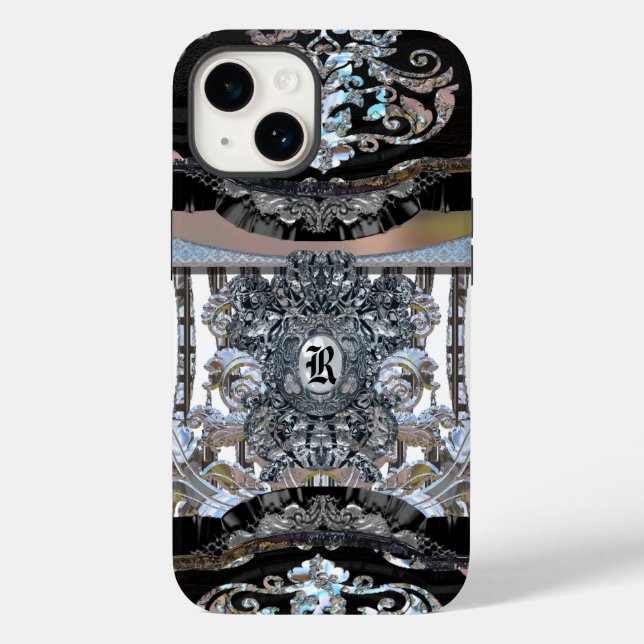 Revforth Elegant Monogram Case-Mate iPhone 14 Hülle (Rückseite)