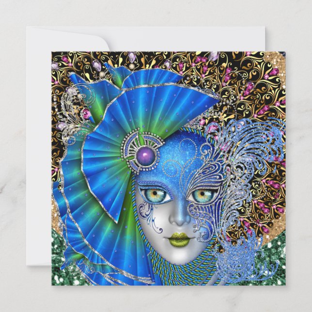 Revised Mardi Gras Einladung (Vorderseite)