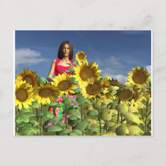 Revised Peyton Girl Spring Postkarte