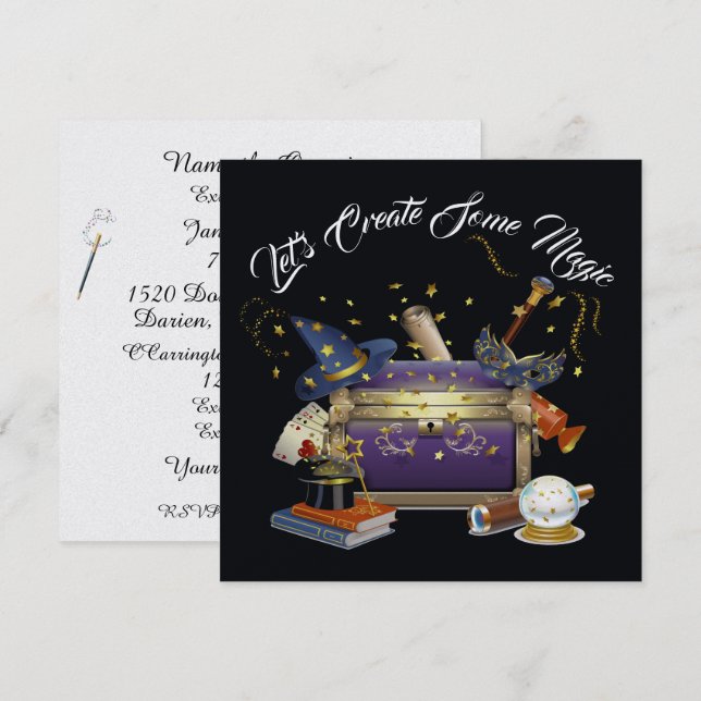 Réviser Créer une invitation magique (Devant / Derrière)