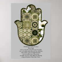 Revisited Khamsa Hand Poster Design 2 Owner
