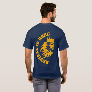 Revival est ici Déplacer les hommes Tshirt bleu
