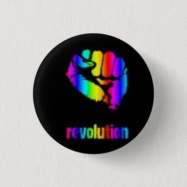Revo Regenbogen-Knopf/Phoenix Button (Vorderseite)