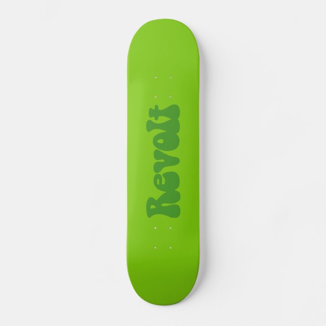 Revolt - Grüne Schattierungen Skateboard (Vorderseite)