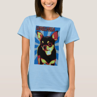révolution de chiwawa - T-shirt bleu