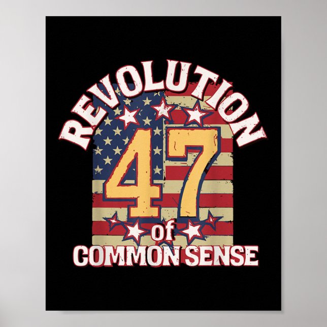 Revolution des gesunden Menschenverstandes Trump 4 Poster (Vorne)