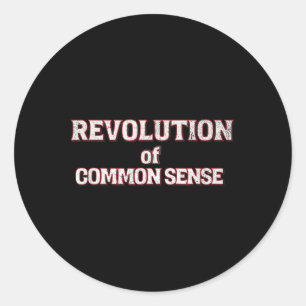Revolution des gesunden Menschenverstandes Trump 4 Runder Aufkleber