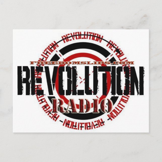 Revolution-Radio Postkarte (Vorderseite)